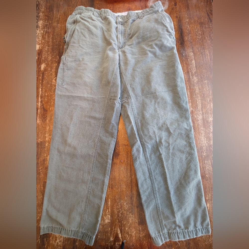 Columbia Hiking Pants Cotton Casual Work Outdoors Adventure Rugged Mens 36 Gray